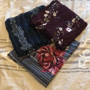 Lot of 3 WHBM Scarves